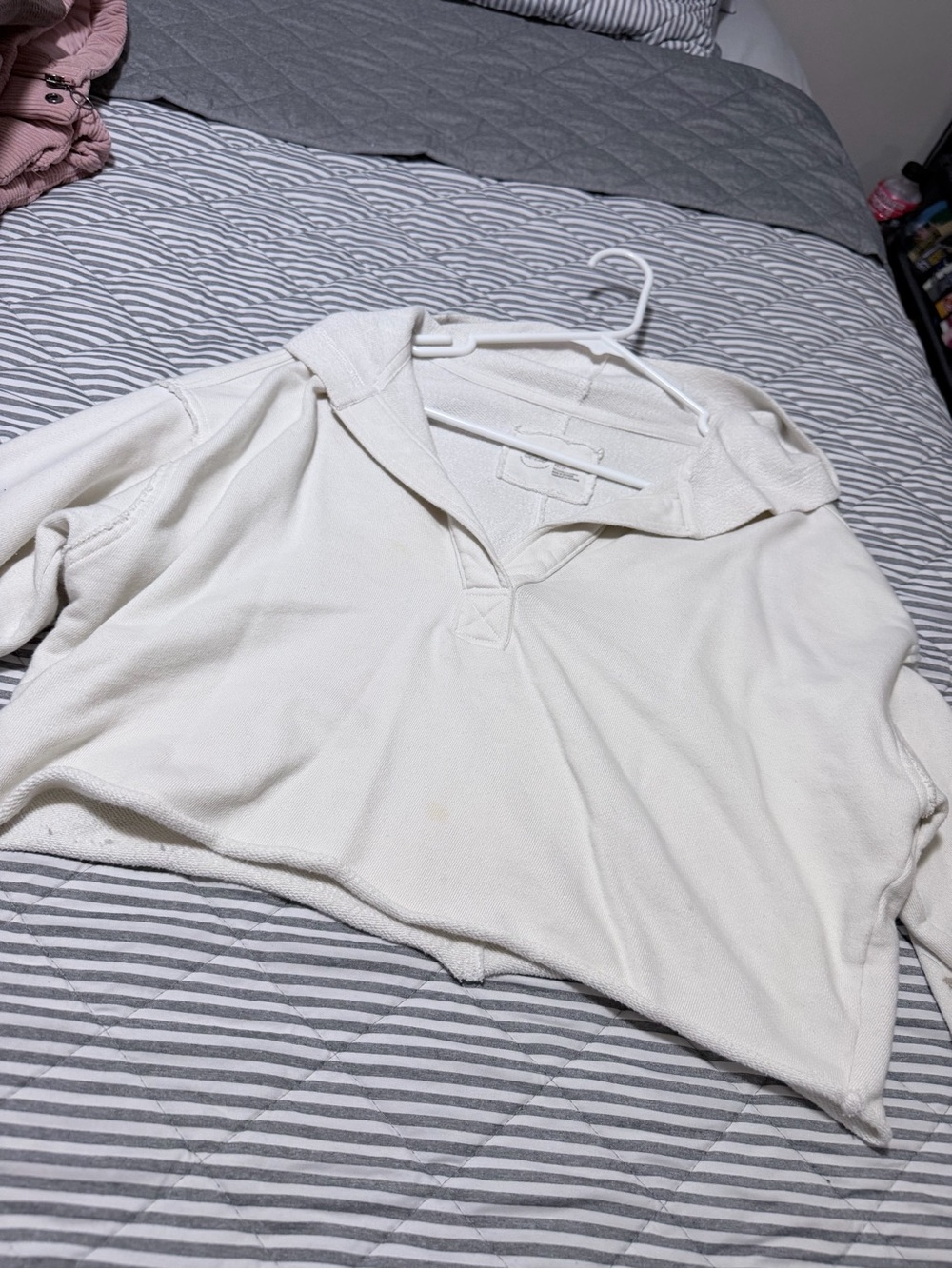 aerie Ivory Cropped Turtleneck Pullover